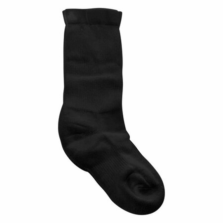 SCOTT Diabetic Socks, Crew, Black, Small, Pair 1680-BLA-SM